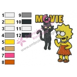 Simpsons Movie Embroidery Design